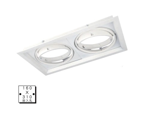 LED燈飾︰LED燈泡、LED燈管、LED燈具批發～AR111-2燈細邊白框