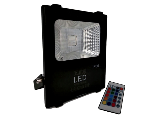 LED太陽能燈飾、LED防水燈具．LED戶外燈具照明～七彩遙控投射燈