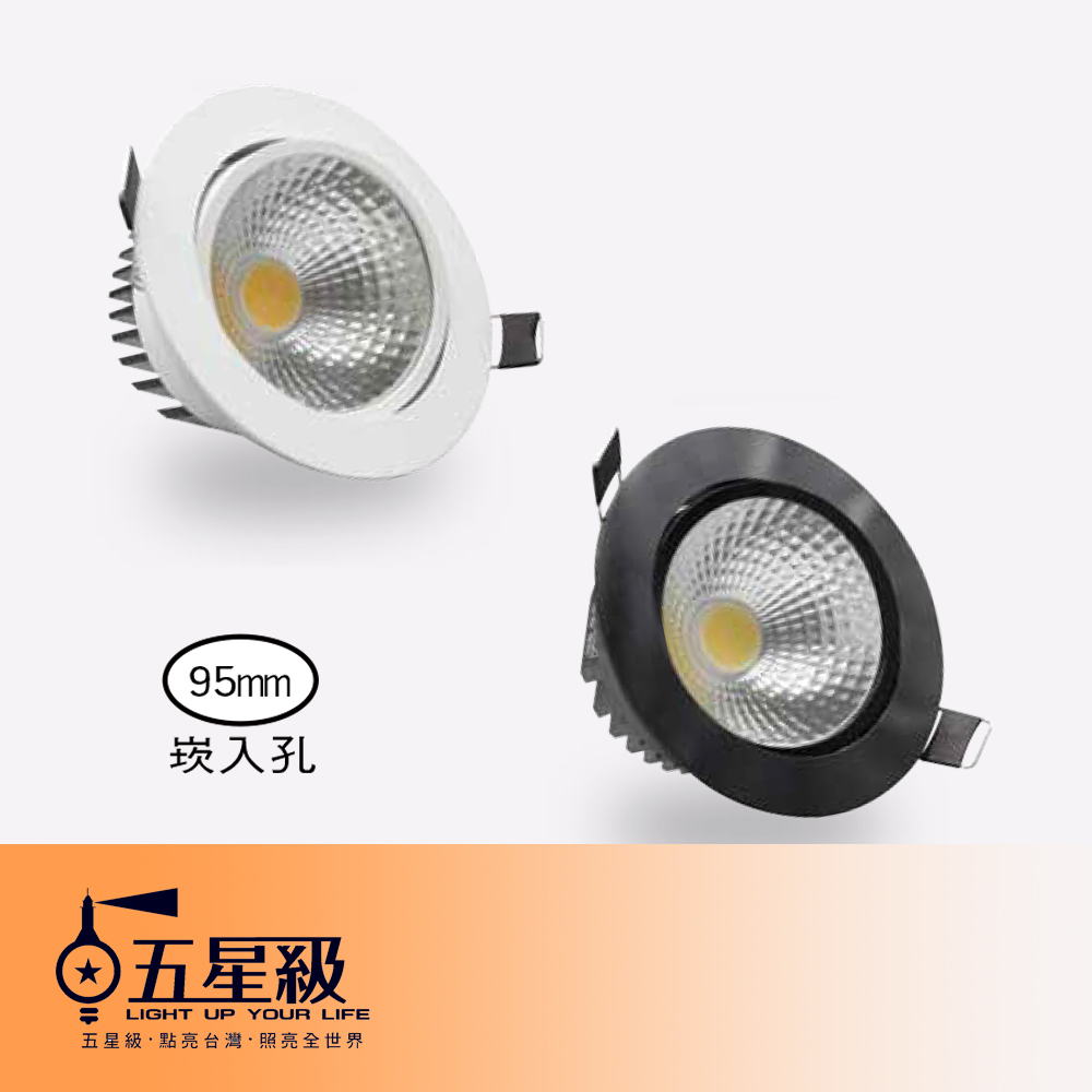 LED嵌燈、LED軌道燈、LED平板燈、LED吸頂燈～95mm崁燈